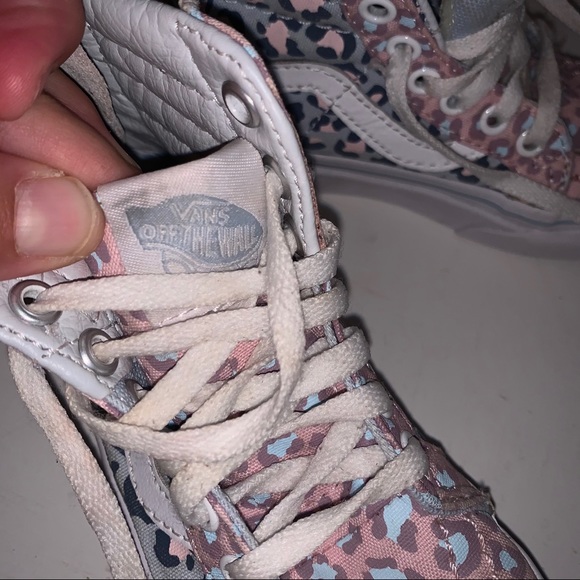 Vans Girls Leopard Print Zip Up Back High Tops! - Picture 5 of 11